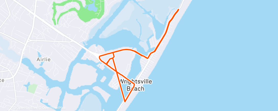 Map of the activity, Morning Run