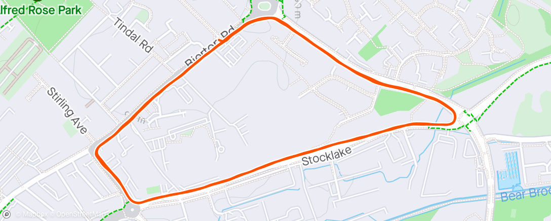 Map of the activity, Last run before london