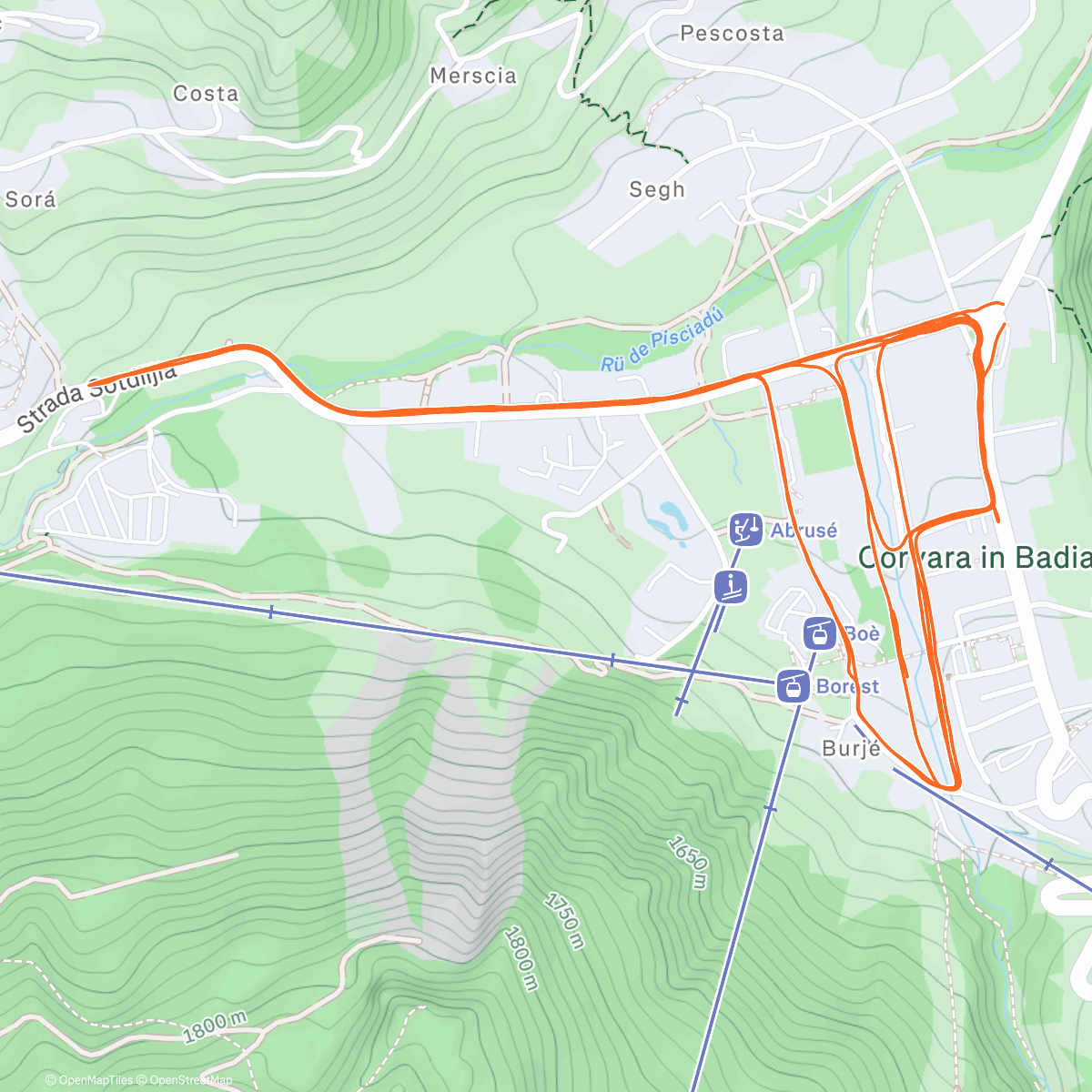 Map of the activity, The one where : last light was chased
