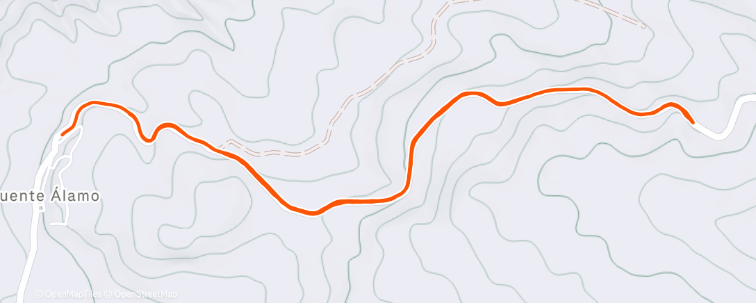 Map of the activity, Carrera de tarde