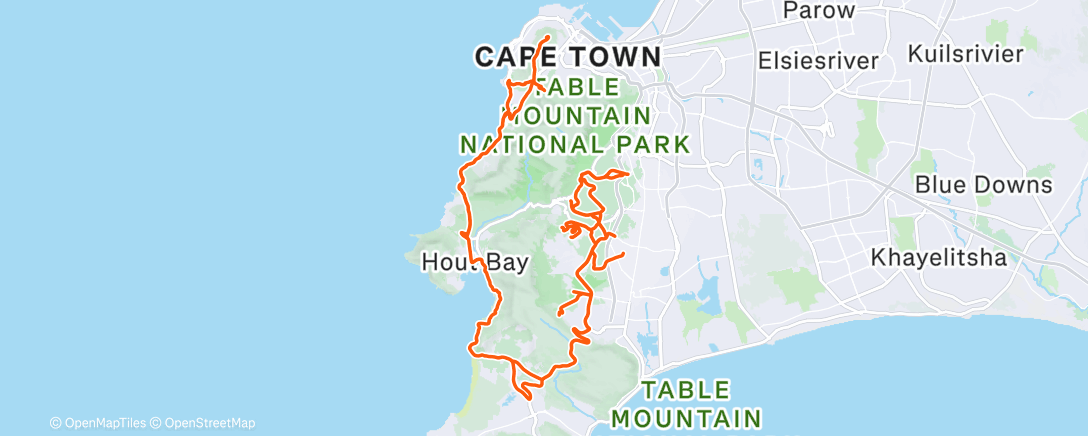 Map of the activity, Morning Ride