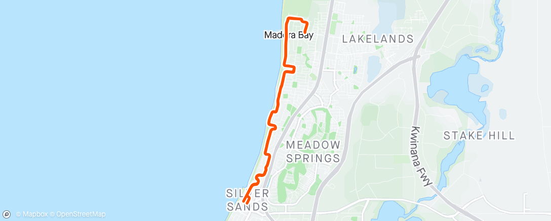 Map of the activity, Real Recovery Ride