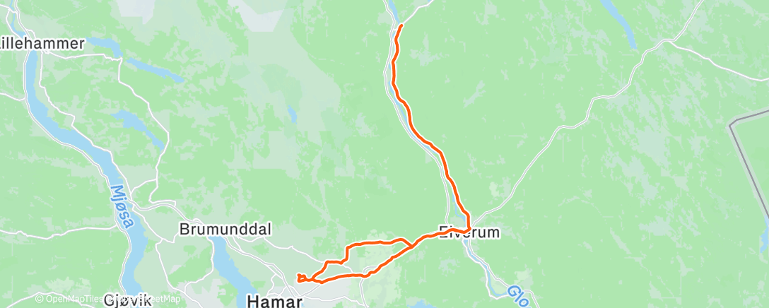 Map of the activity, Morning Ride