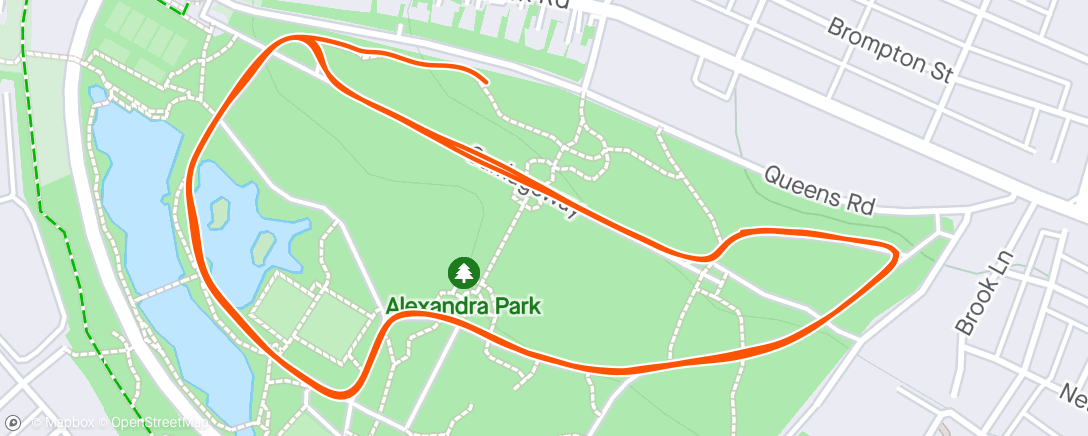 Carte de l'activité Oldham Park Run - 3rd