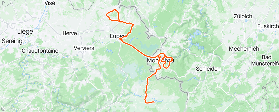 Map of the activity, Tryptique Ardennais E2