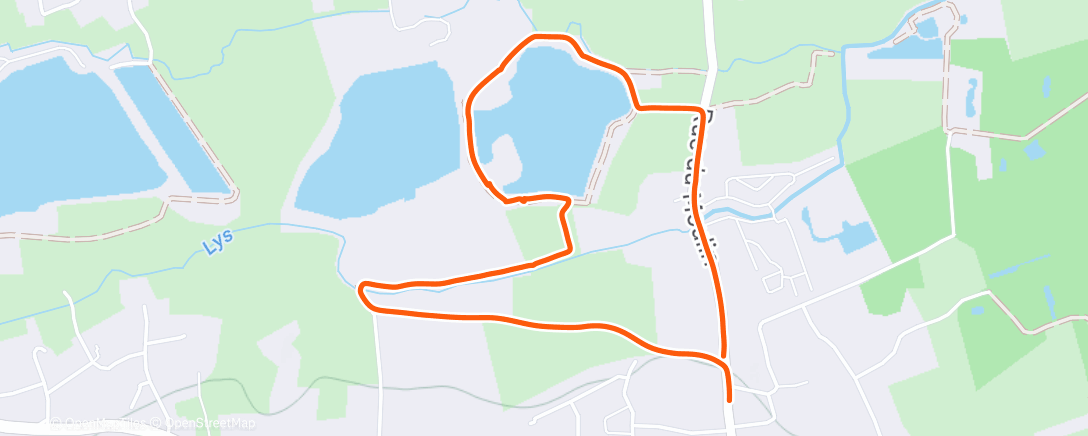 Map of the activity, Marche en famille dans l'après-midi