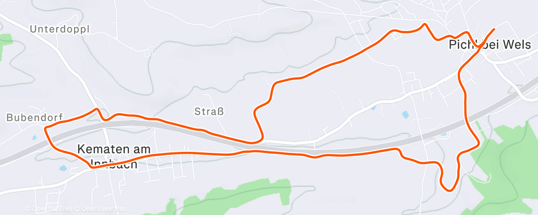 Map of the activity, Evening Run # Lauftreff