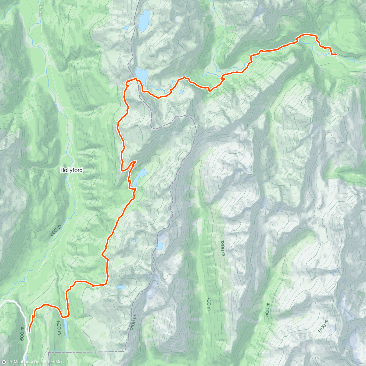 Map of the activity, Routeburn Track with Sacha