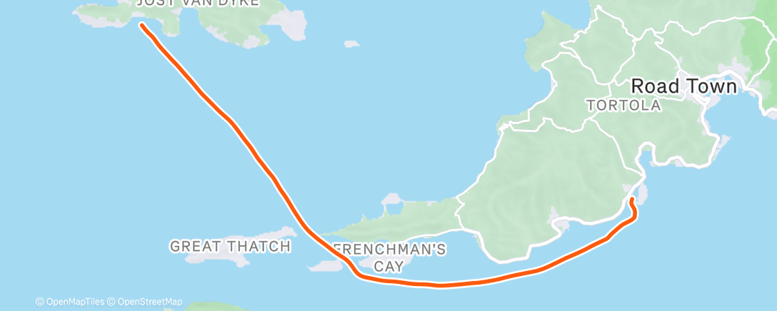 Map of the activity, Afternoon Row