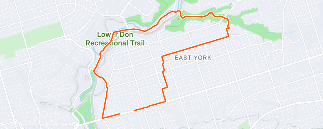 Map of the activity, Breaking the Not-Running Streak