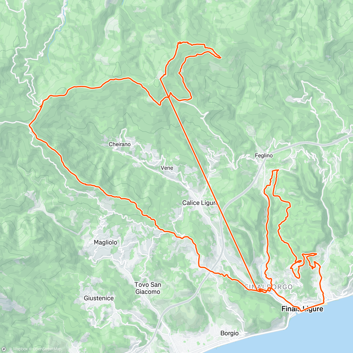 Map of the activity, Survived Finale! emtb