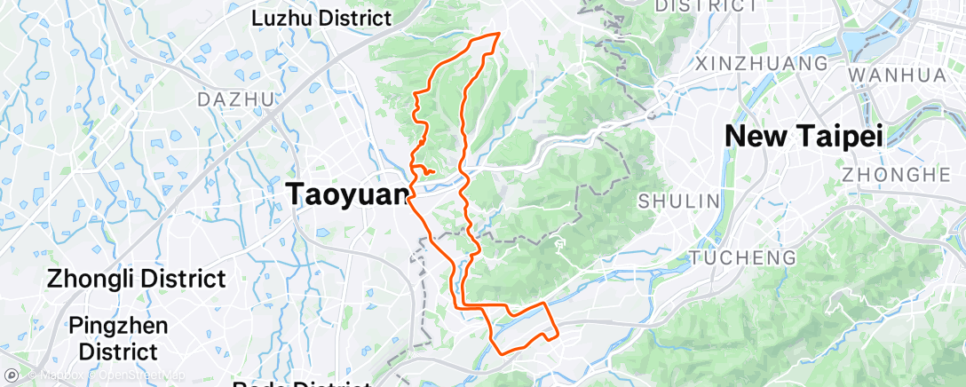 Map of the activity, 晨間騎乘