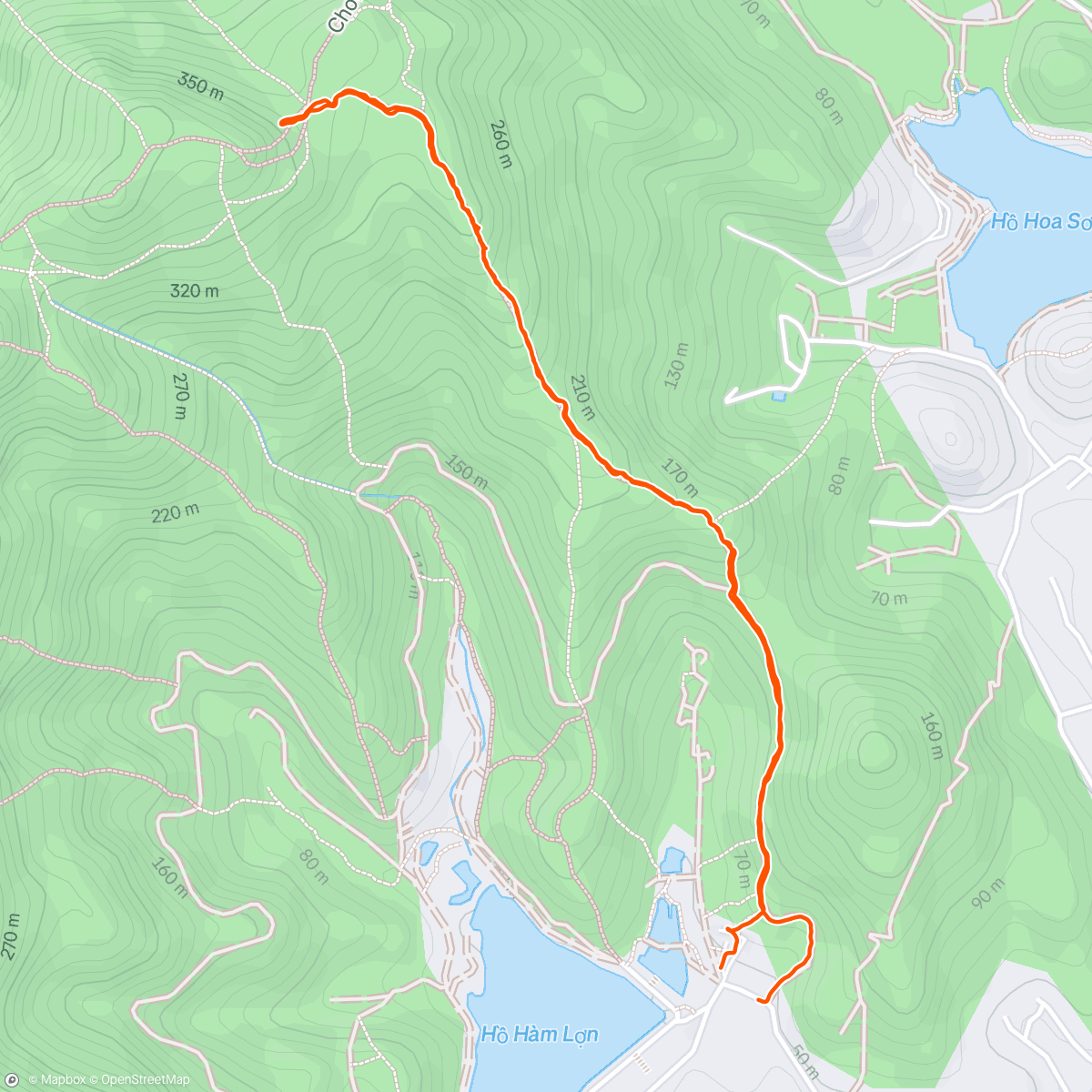 Map of the activity, Morning Trail Run