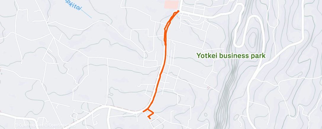 Map of the activity, Afternoon Walk