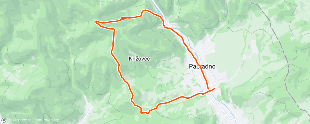 Map of the activity, Hľa Papradno