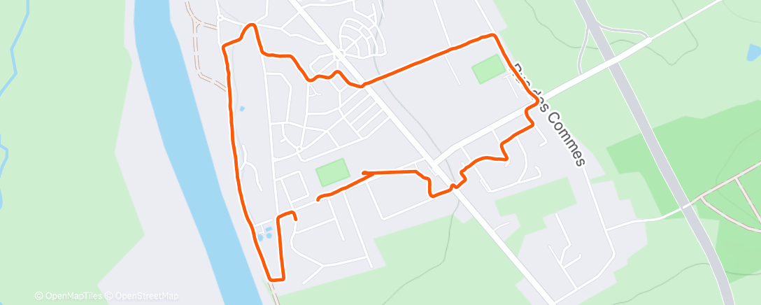 Map of the activity, Marche sous la pluie avec ylo