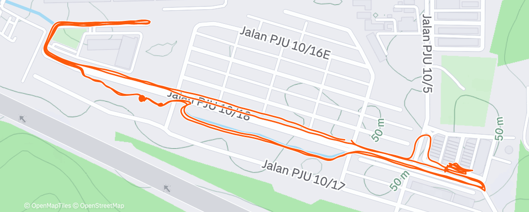 Карта физической активности (Night Walk)