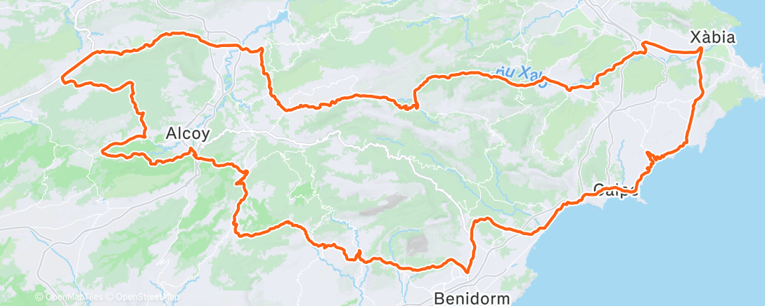 Map of the activity, Sundowner