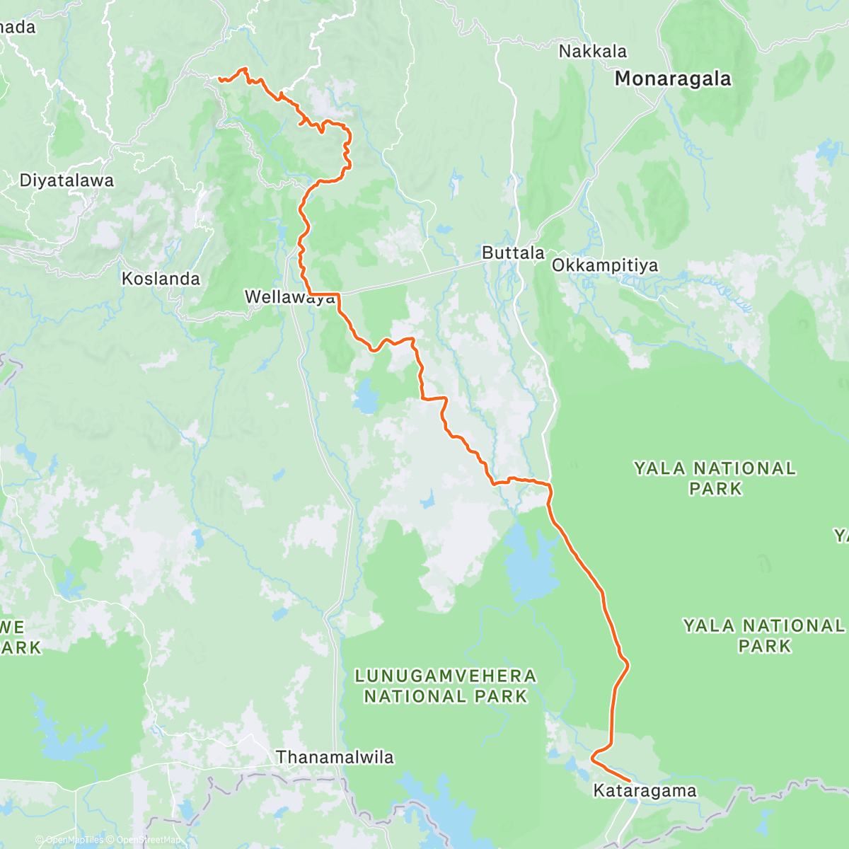 Map of the activity, Sri Lanka day6-这他吗丛林探险😕