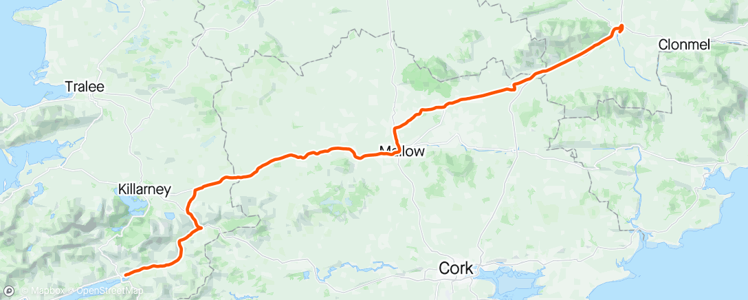 Map of the activity, Ras Tailteann Stage 3
