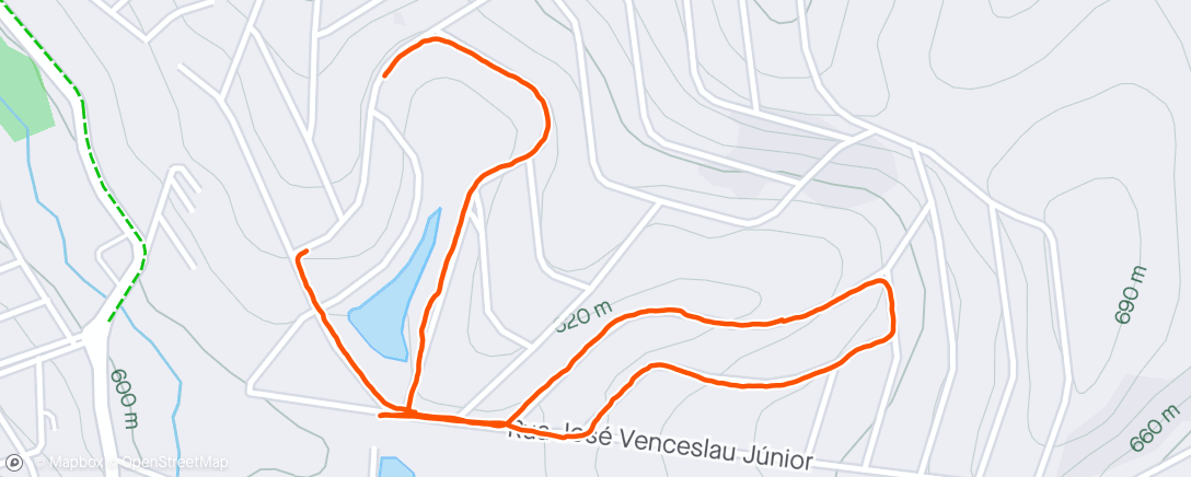 Map of the activity, Caminhada com a esposa