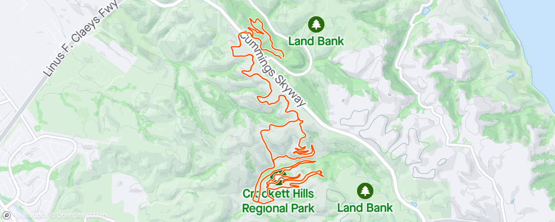 「Lunch E-Mountain Bike Ride」活動的地圖