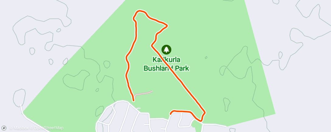 Map of the activity, Run with Mocha and Sam