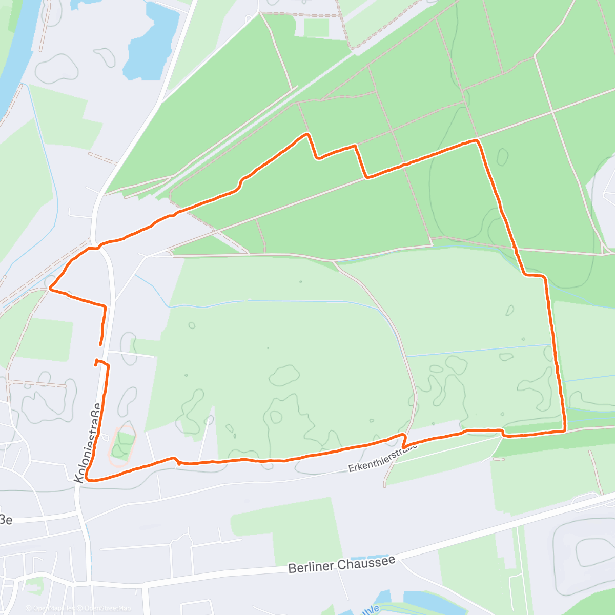 Map of the activity, Spaziergang am Mittag