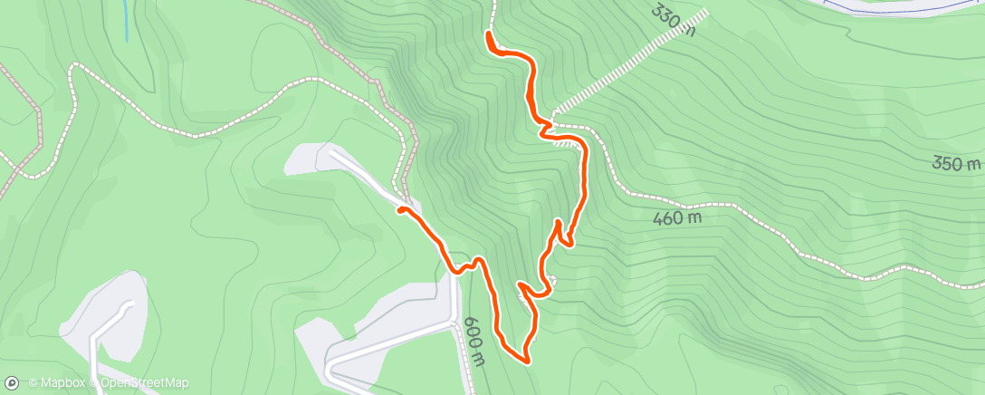 Map of the activity, Afternoon Hike