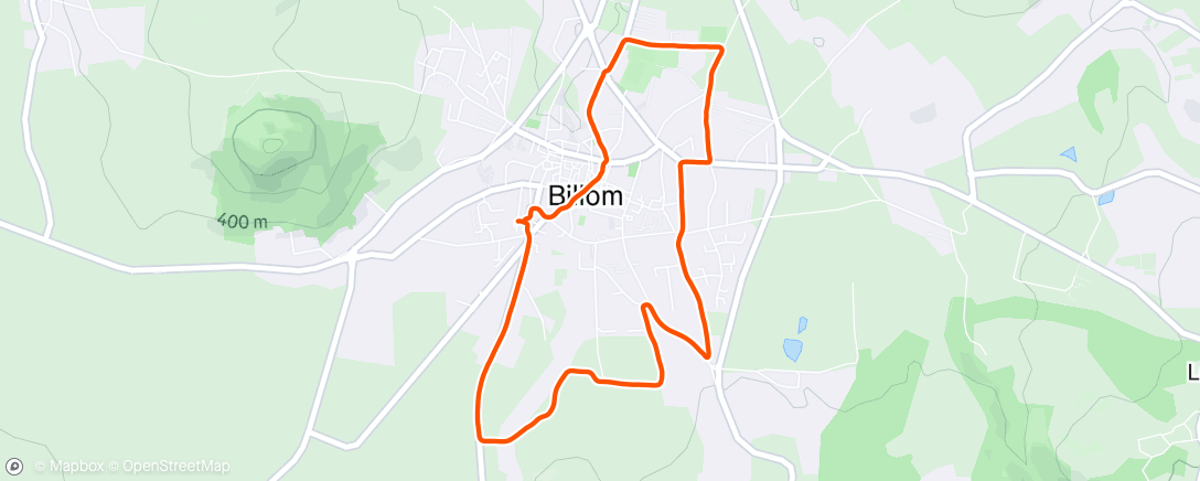 Map of the activity, EF