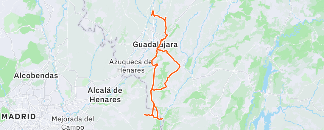 Карта физической активности (Bicicleta por la mañana)