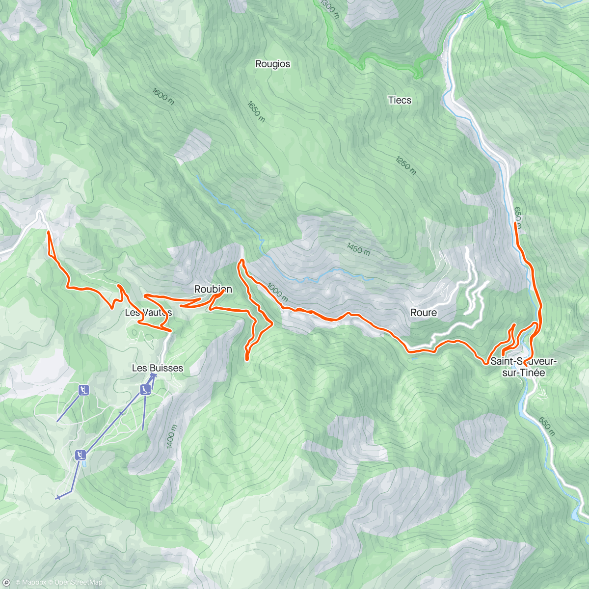 Map of the activity, Col de la Couillole TDF 2024