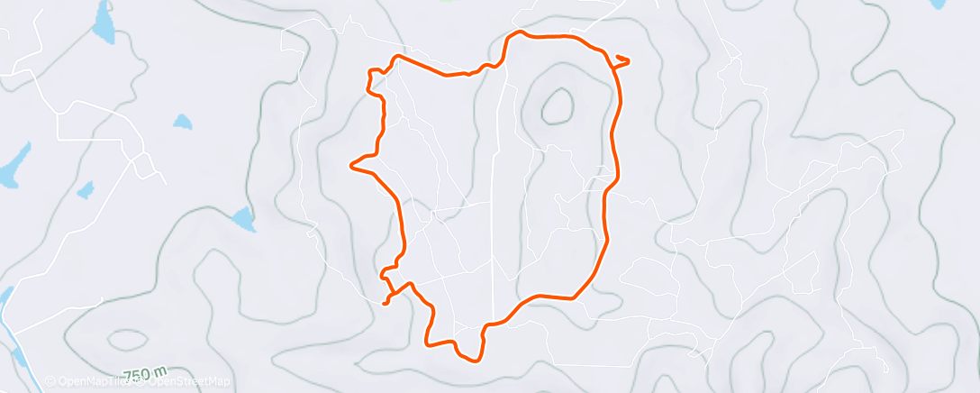 Map of the activity, Morning Trail Run