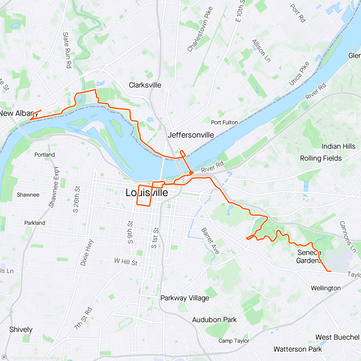 Map of the activity, FulGaz - Louisville La Vuelta