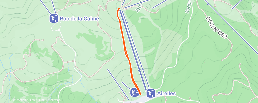 Map of the activity, Afternoon Backcountry Ski Font Romeu