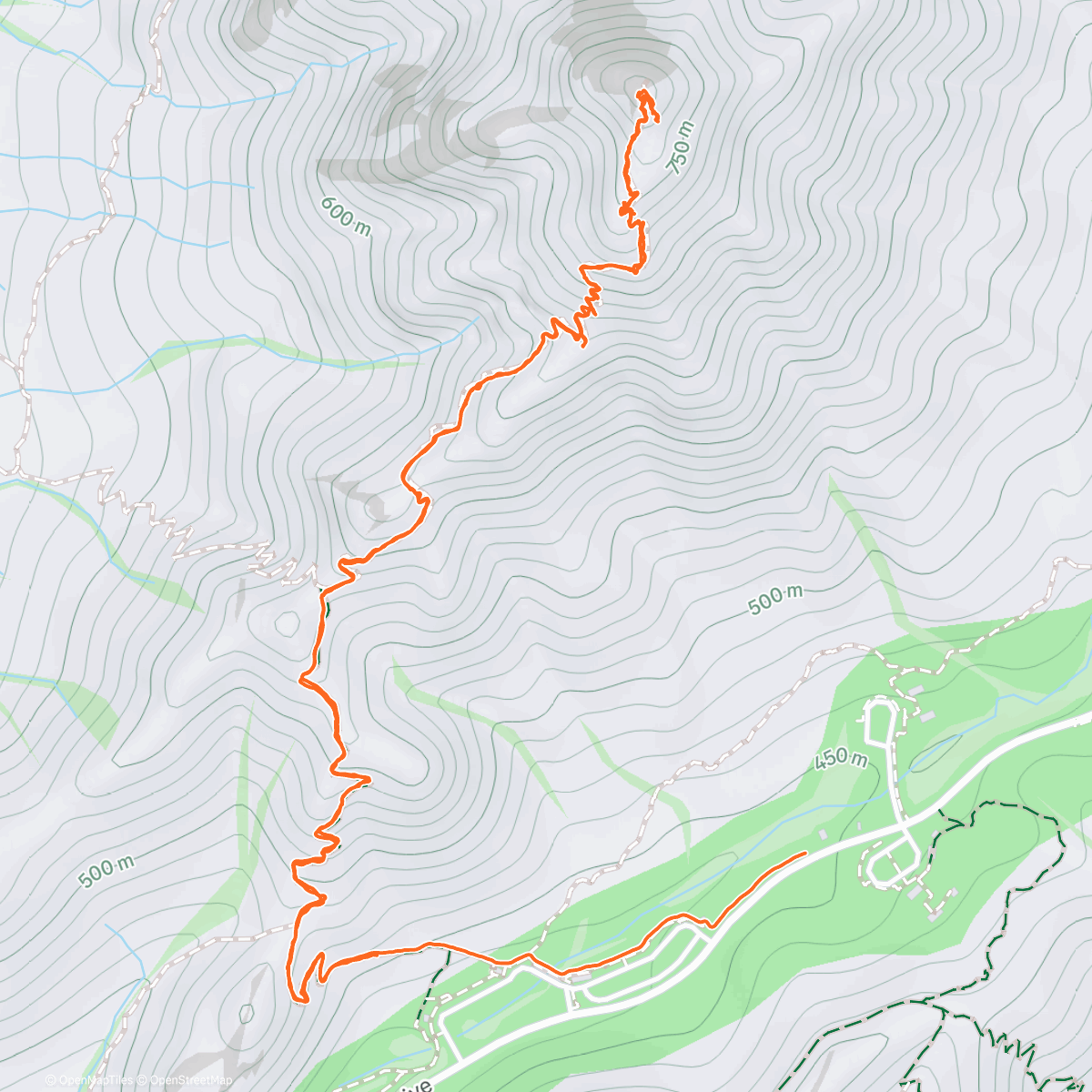 Map of the activity, Piestewa Peak with Shane Edwards