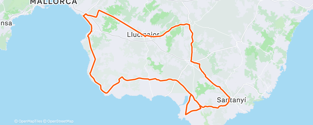 Map of the activity, Morning Ride