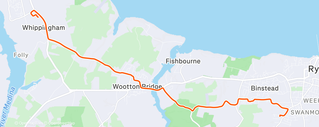 Map of the activity, Afternoon Mountain Bike Ride