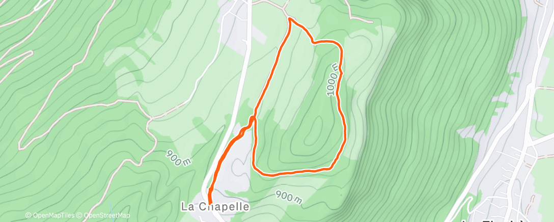Map of the activity, Rando de l'après-midi