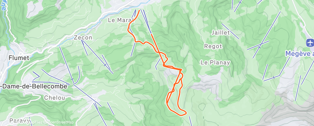 Map of the activity, Morning Workout