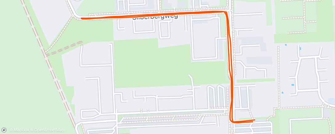 Map of the activity, Evening Run