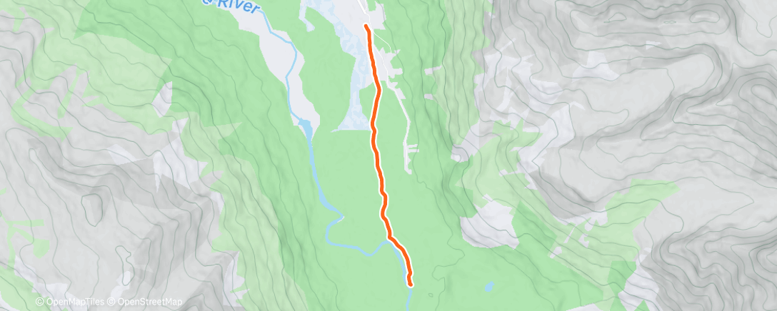 Map of the activity, Afternoon Hike