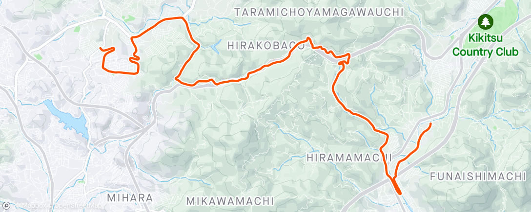 Kaart van de activiteit “夕方のライド”