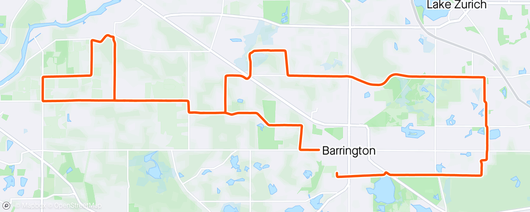 Map of the activity, Tuesday/Thursday two man ride