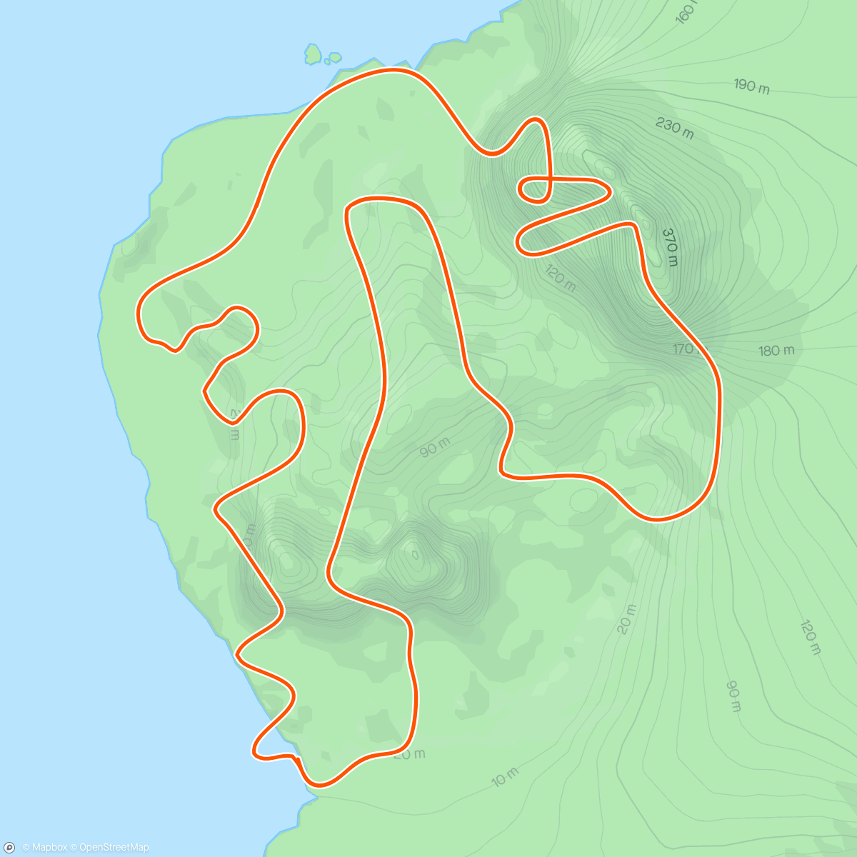Map of the activity, Zwift - 0.0 Aerobico in Watopia