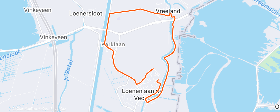 Map of the activity, Rondje Vreeland XL CCW ☀️😊