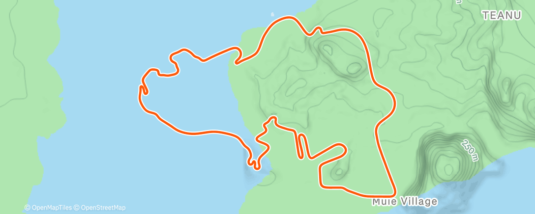 Map of the activity, Zwift - Ruth Winder's Meetup on Beach Island Loop in Watopia