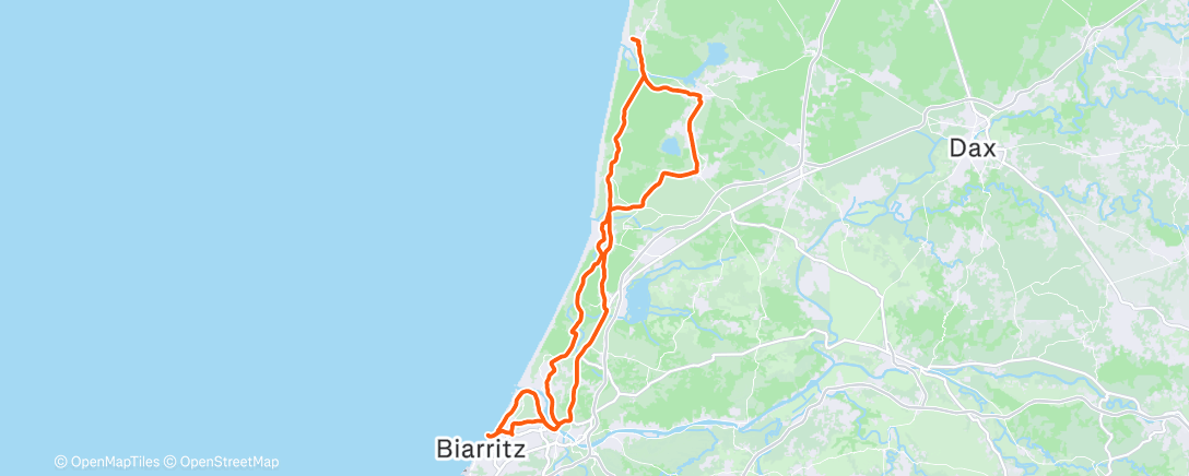 Map of the activity, Sortie Gravel 🍮🐚⚓️