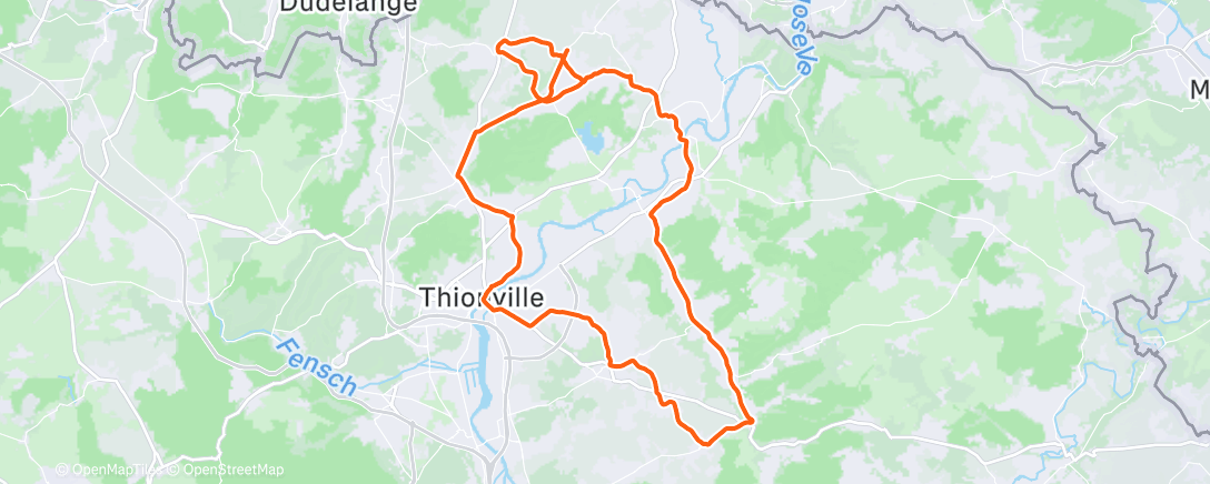 Map of the activity, Sortie le matin, glaciale ❄️