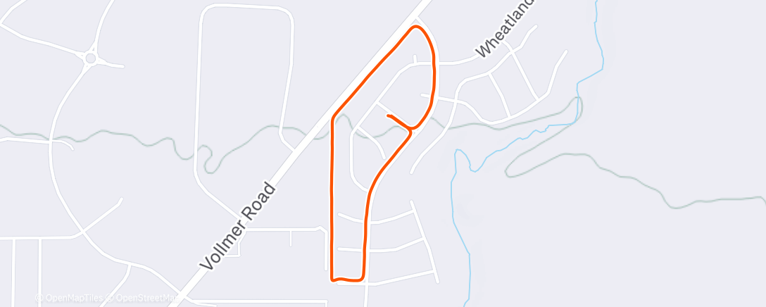 Map of the activity, Afternoon Walk
